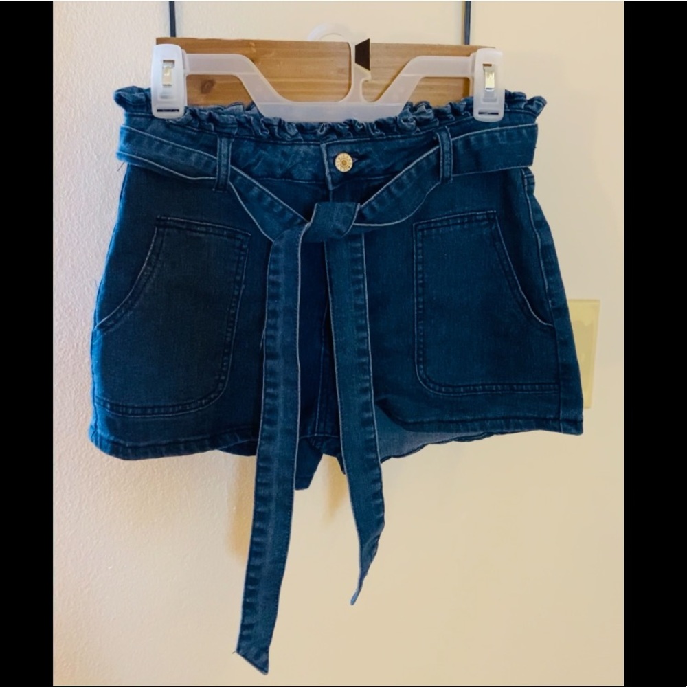 SHEIN Jean Shorts with Bow